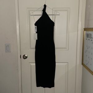 Size S Black Wilfred Halter dress with tags